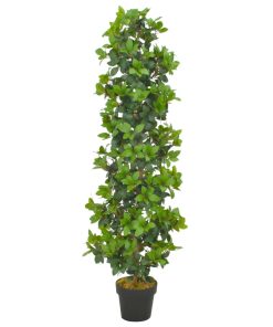 Albero Di Alloro Artificiale Con Vaso Verde 150 cm