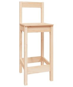 Set Da Bar 5 Pz In Legno Massello Di Pino