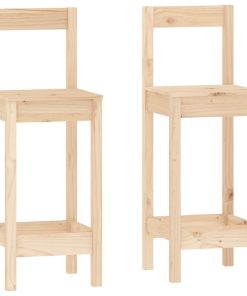 Set Da Bar 3 Pz In Legno Massello Di Pino