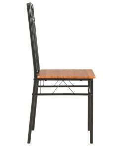 Sedie Per Sala Da Pranzo 6 Pz Marroni In Mdf