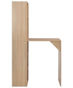 Tavolo Da Bar Con Mobiletto Rovere 115x59x200 cm