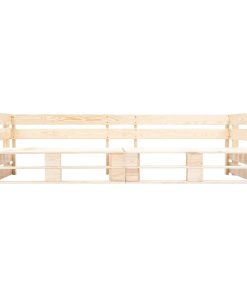 Divano Da Giardino A 2 Posti Su Pallet Naturale In Legno