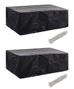 Coperture Arredi Giardino 2 Pz 8 Occhielli 200x160x70 cm