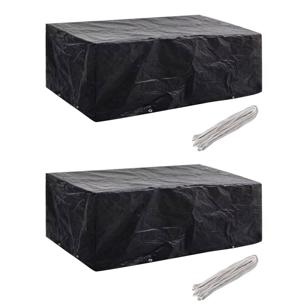 Coperture Arredi Giardino 2 Pz 8 Occhielli 200x160x70 cm