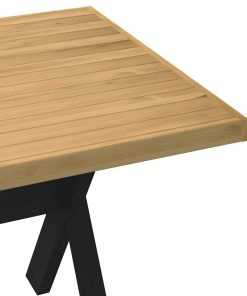 Tavolo Pranzo Noain Gambe A Forma X 180x90x75 Cm Legno Massello