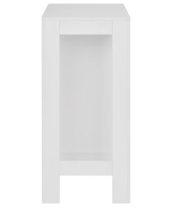 Tavolo Da Bar Con Ripiano Bianco 110x50x103 cm