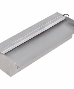 Cascata Per Laghetto Rettangolare Con Led In Acciaio Inox 30 cm