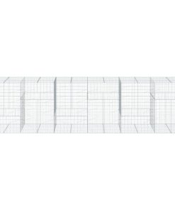 Cesto Gabbione Con Copertura 600x100x150 Cm In Ferro Zincato