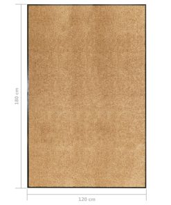 Zerbino Lavabile Crema 120x180 cm