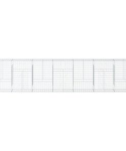 Cesto Gabbione Con Copertura 700x50x150 Cm In Ferro Zincato