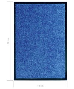 Zerbino Lavabile Blu 40x60 cm