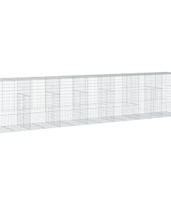Cesto Gabbione Con Copertura 700x100x150 Cm In Ferro Zincato