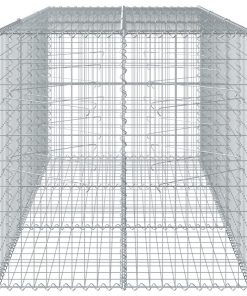 Cesto Gabbione Con Copertura 300x100x100 Cm In Ferro Zincato