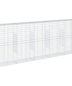 Cesto Gabbione Con Copertura 500x50x200 Cm In Ferro Zincato