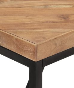 Tavolo Da Pranzo 160x70x76 Cm In Legno Massello Acacia E Mango