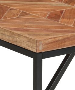 Tavolo Da Pranzo 140x70x76 Cm In Legno Massello Acacia E Mango