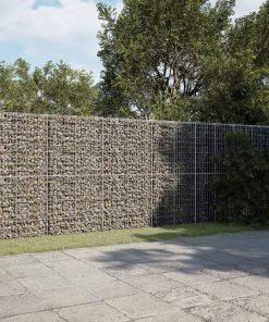 Cesto Gabbione Con Copertura 700x50x200 Cm Ferro Zincato