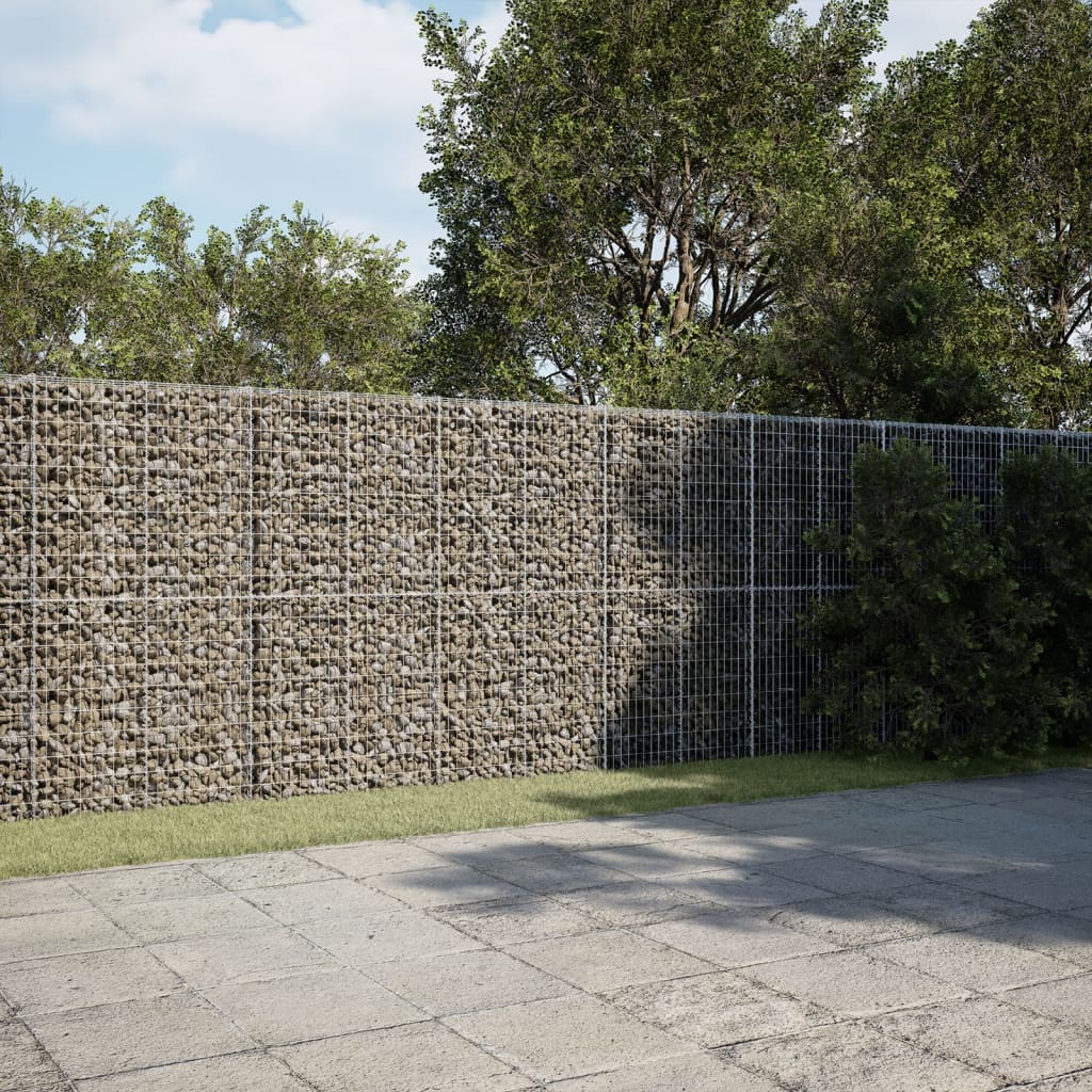 Cesto Gabbione Con Copertura 700x50x200 Cm Ferro Zincato