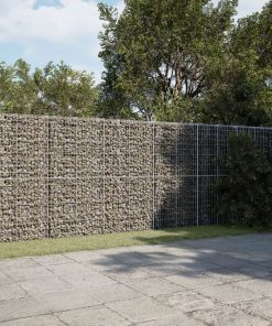 Cesto Gabbione Con Copertura 900x50x200 Cm In Ferro Zincato