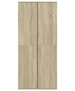 Scarpiera Rovere Sonoma 80x39x178 Cm In Legno Multistrato