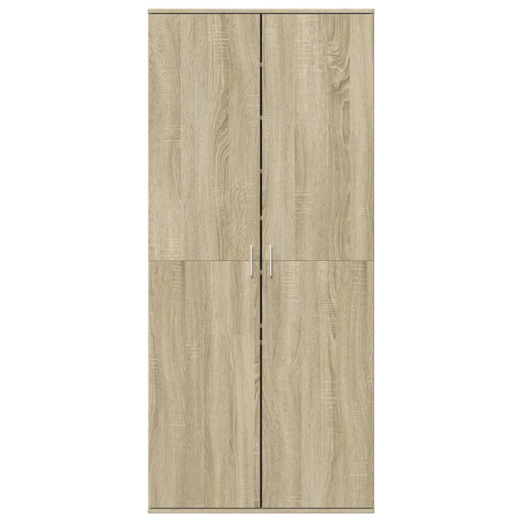 Scarpiera Rovere Sonoma 80x39x178 Cm In Legno Multistrato