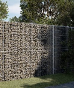 Cesto Gabbione Con Copertura 200x100x200 Cm In Ferro Zincato