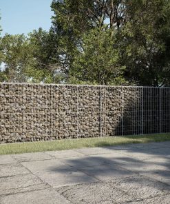 Cesto Gabbione Con Copertura 1000x50x100 Cm In Ferro Zincato