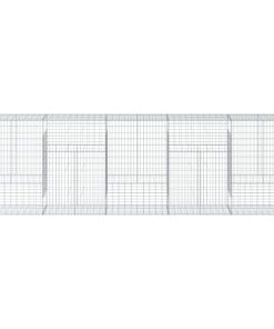 Cesto Gabbione Con Copertura 500x50x150 Cm In Ferro Zincato