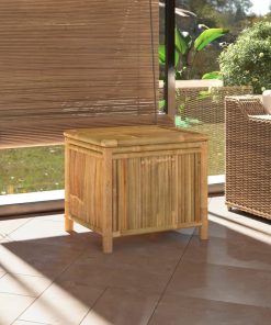 Contenitore Portaoggetti Da Giardino 60x52x55 Cm In Bambù