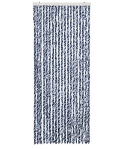 Zanzariera Blu Bianco E Argento 56x185 Cm Ciniglia