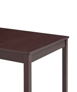 Tavolo Da Pranzo Marrone Scuro 140x70x73 Cm In Legno Di Pino