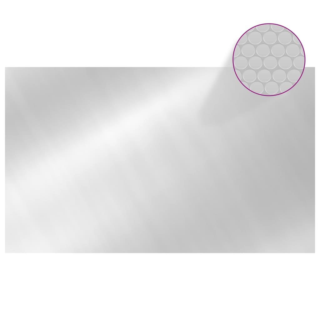 Copripiscina Rettangolare 1000x600 Cm In Pe Argento - Image 3