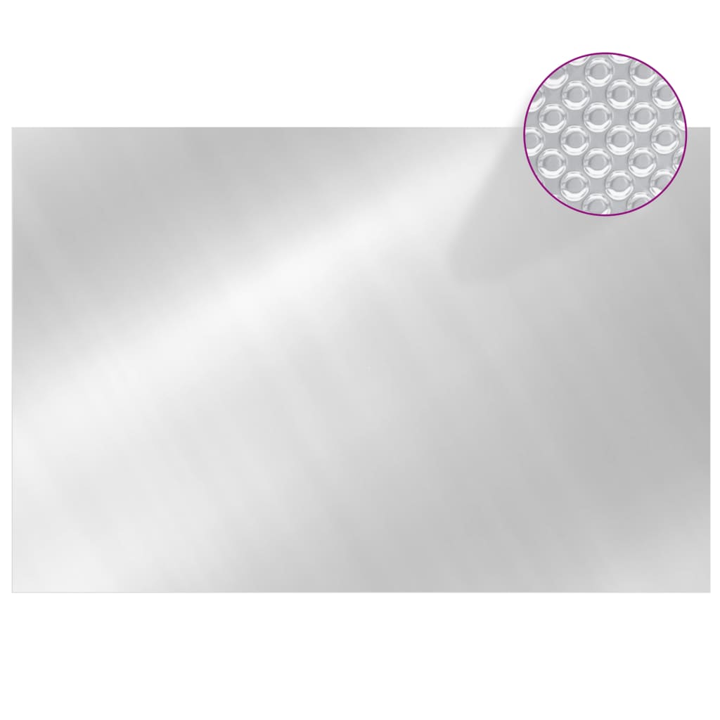 Copripiscina Rettangolare 600x400 Cm In Pe Argento - Image 3