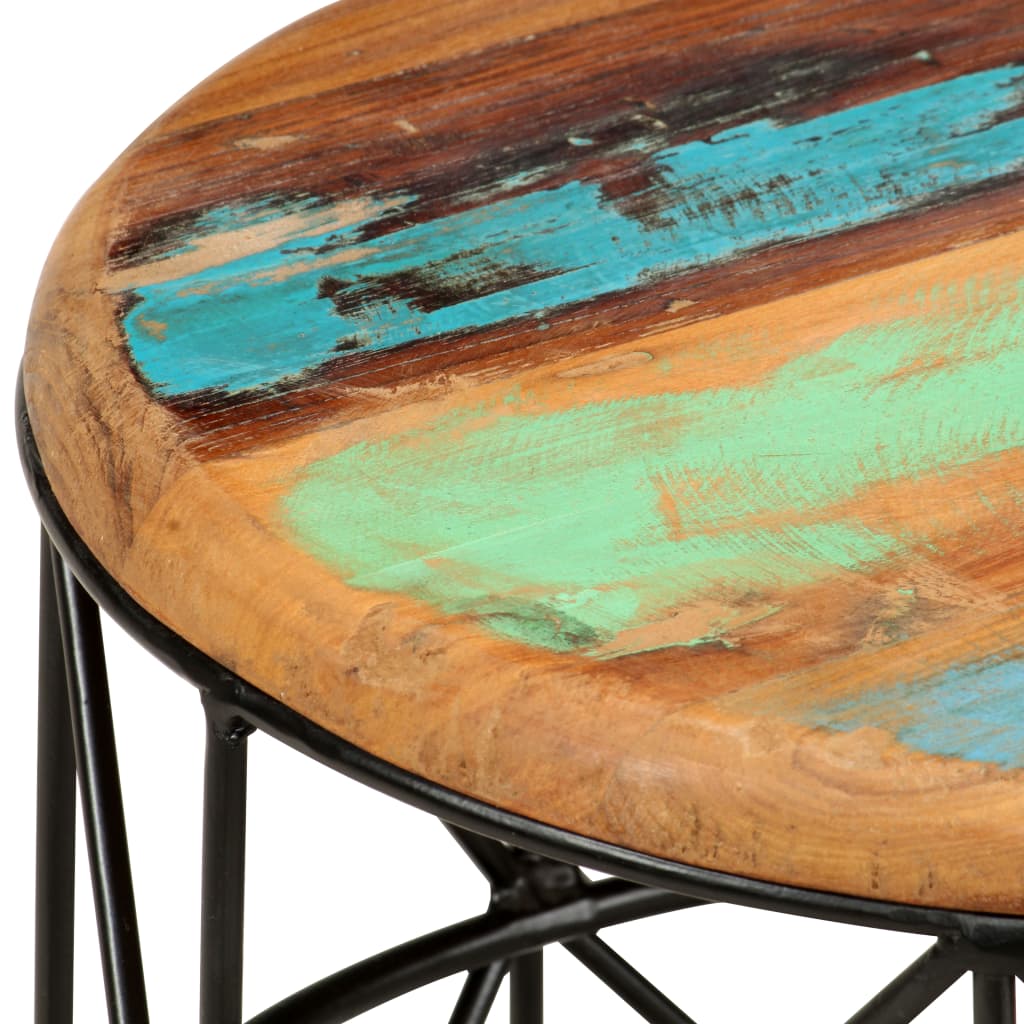 Tavolini Da Salotto 2 Pz In Legno Massello Di Recupero - Image 6