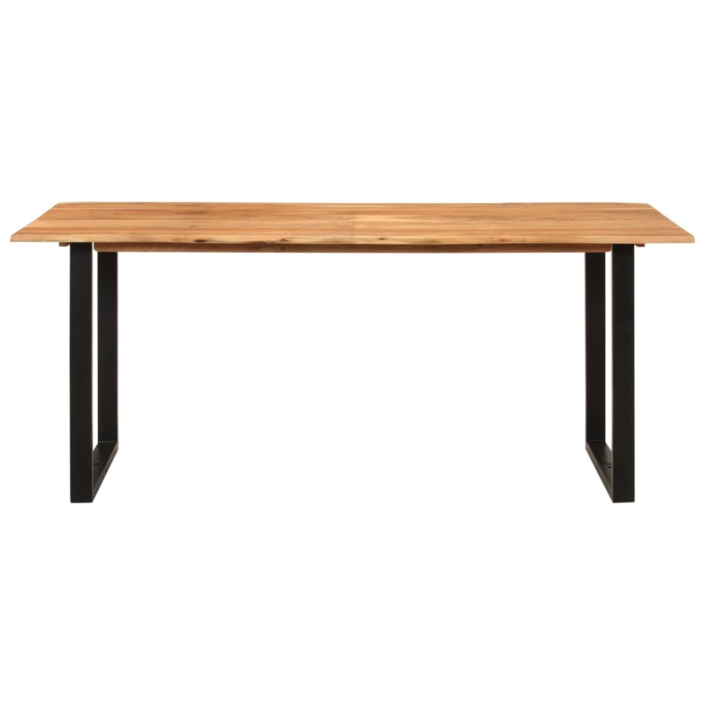 Tavolo Da Pranzo 180x90x76 Cm In Legno Massello Di Acacia