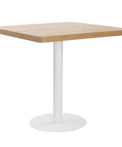 Tavolo Da Bistrot Marrone Chiaro 80x80 Cm In Mdf