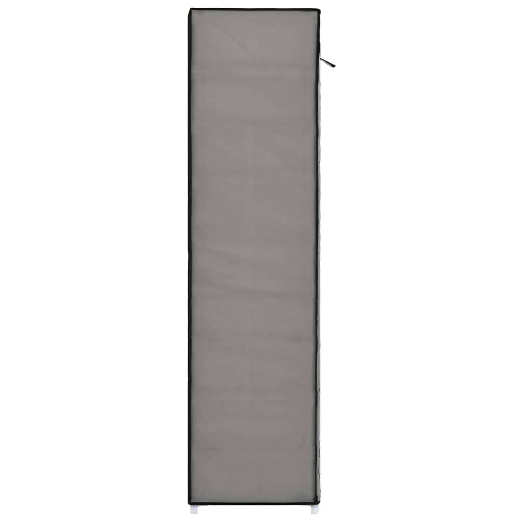 Scarpiera Coperta Grigia 115x28x110 Cm In Tessuto - Image 6