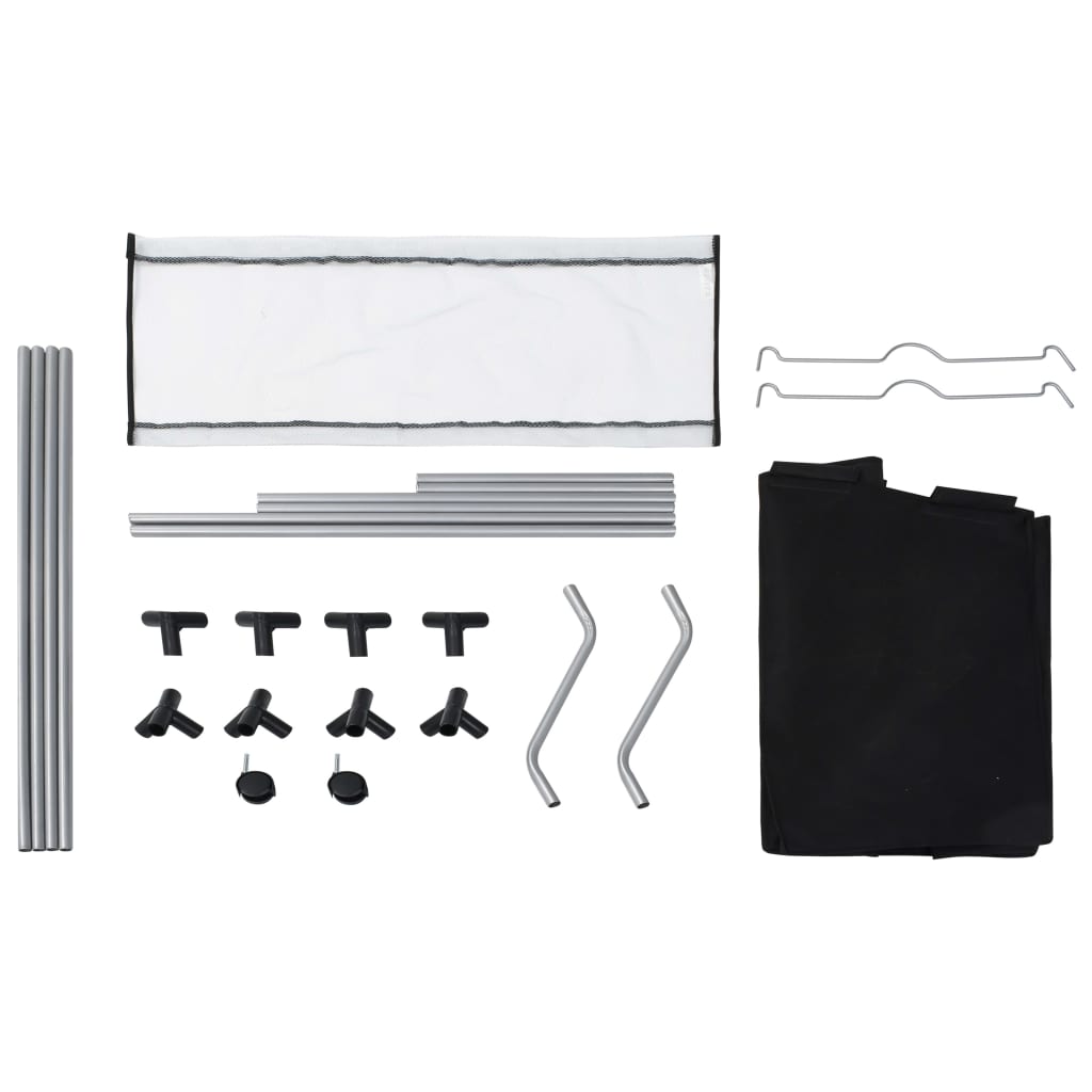 Portabiancheria Con 3 Sacchi In Acciaio Nero - Image 3