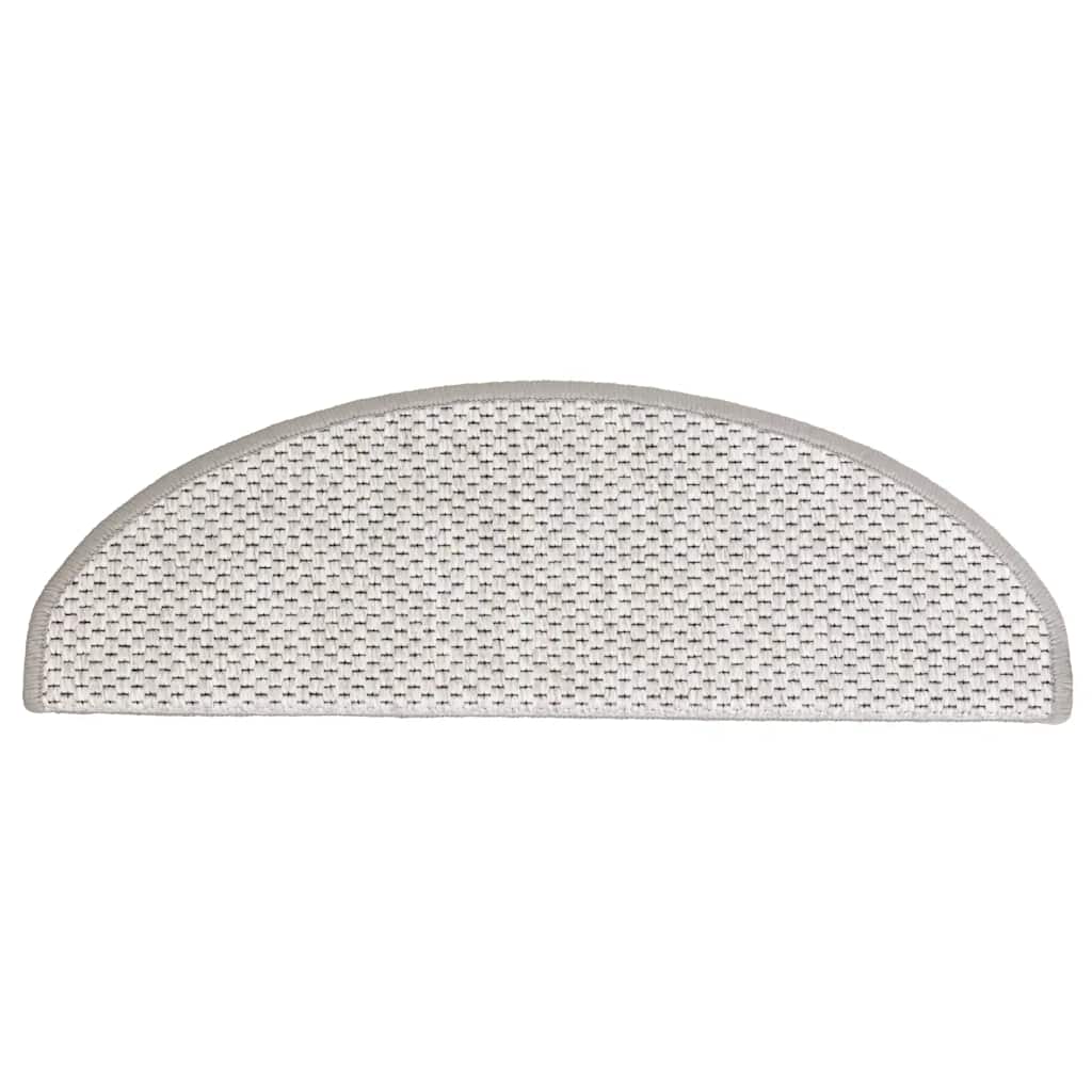 Tappeti Autoadesivi Scale Aspetto Sisal 15 Pz 65x21x4cm Platino - Image 5