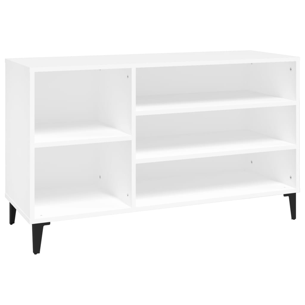 Scarpiera Bianca 102x36x60 Cm In Legno Multistrato - Image 6