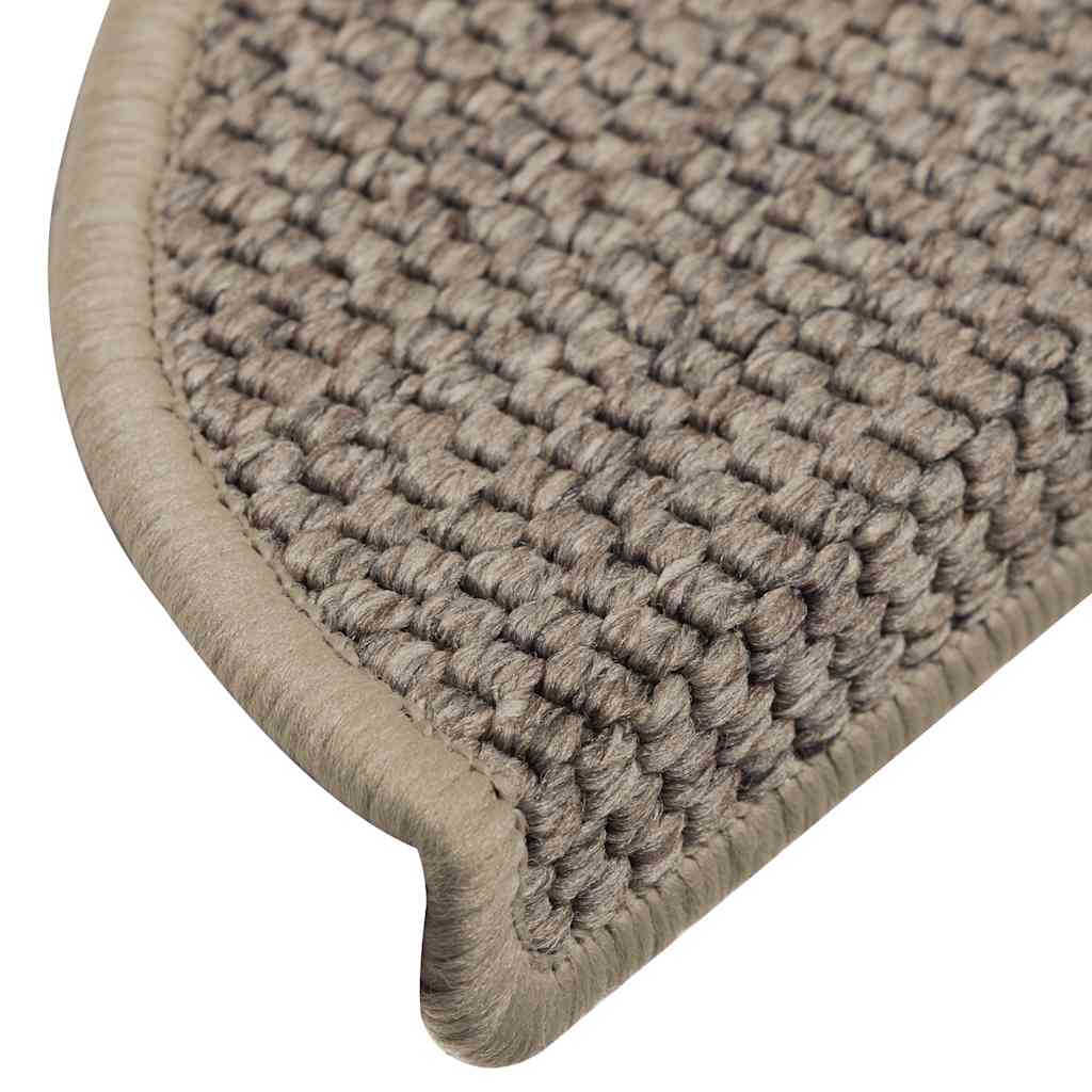 Tappeti Adesivi Scale Aspetto Sisal 15 Pz 56x17x3cm Beige Scuro - Image 6