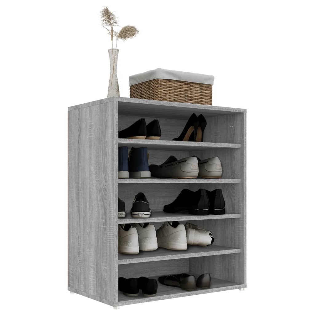 Scarpiera Grigio Sonoma 60x35x70 Cm In Legno Multistrato - Image 4