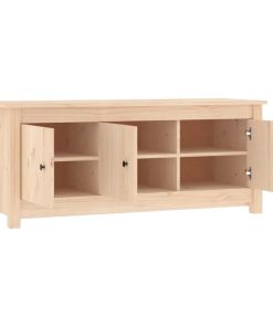 Scarpiera 110x38x45,5 Cm In Legno Massello Di Pino