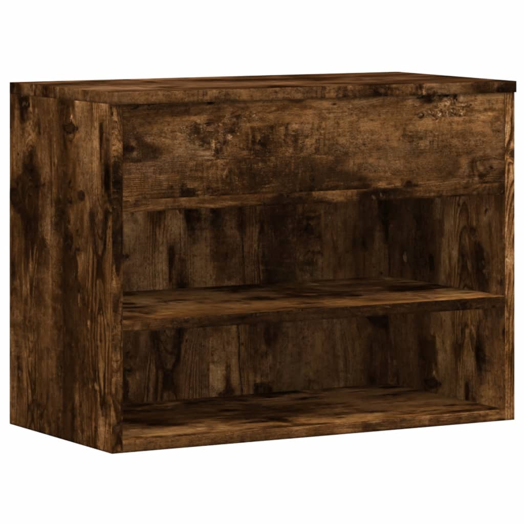 Scarpiera Rovere Fumo 60x30x45 Cm In Legno Multistrato - Image 2