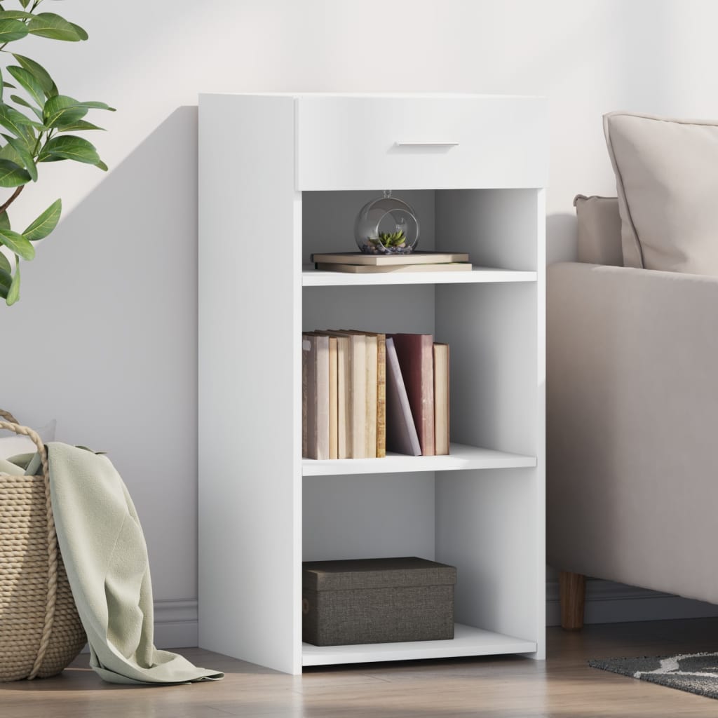 Credenza Bianca 45x42,5x93 Cm In Legno Multistrato - Image 3