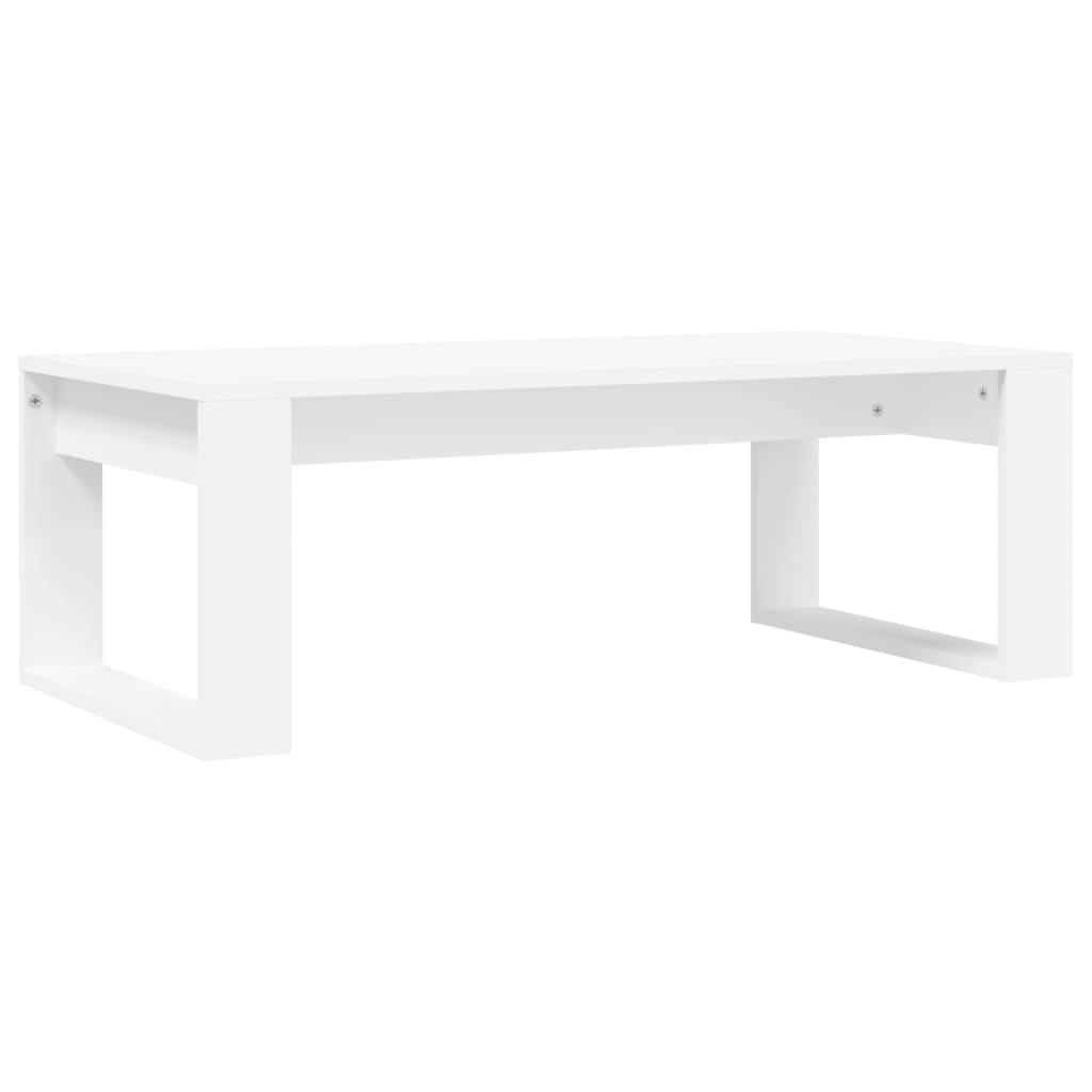 Tavolino Da Salotto Bianco 102x50x35 Cm In Legno Multistrato - Image 6