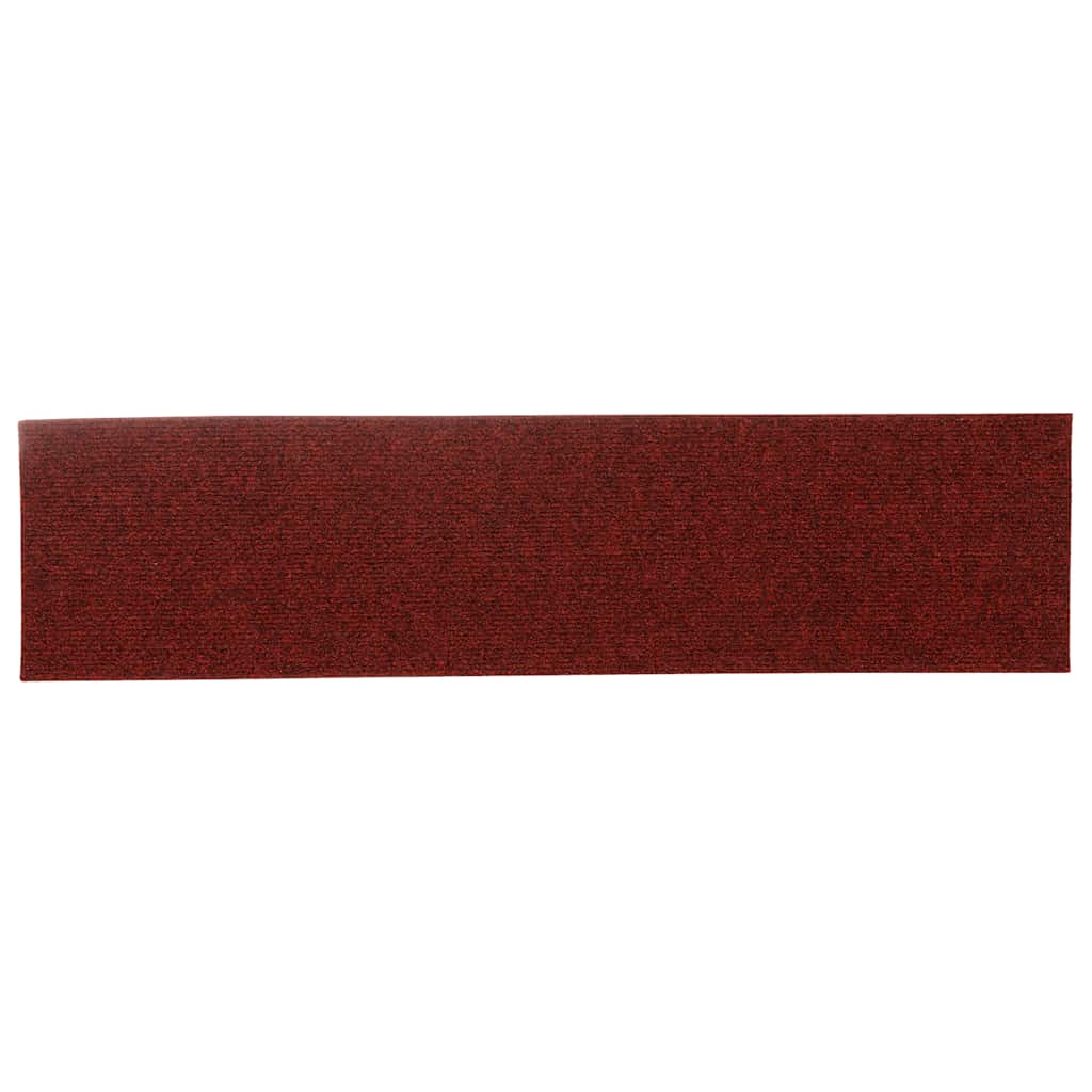 Tappetini Per Scale Autoadesivi 15 Pz 76x20 Cm Bordeaux Rosso Rettangolari - Image 3