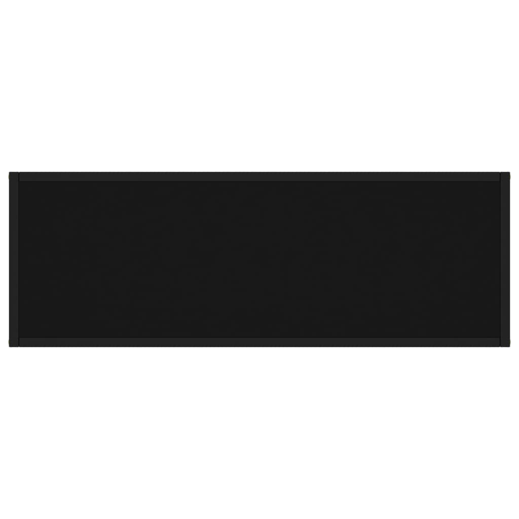 Tavolo Consolle Nero 100x35x75 Cm In Vetro Temperato - Image 5