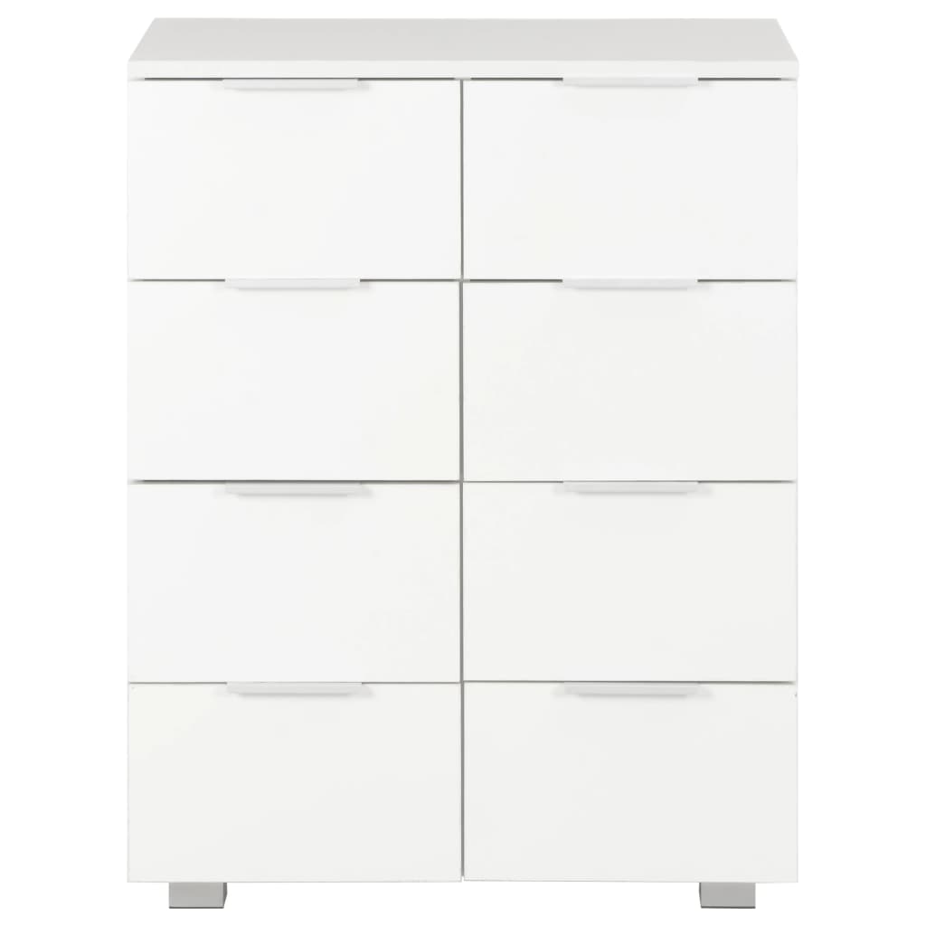 Credenza Bianco Lucido 60x35x80 Cm In Legno Multistrato - Image 6