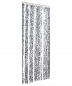 Zanzariera Bianco E Grigio 100x220 Cm Ciniglia